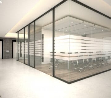 Maximizing Office Space with Modular Partitions in a modern office layout